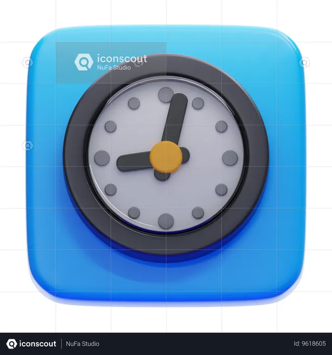 CLOCK  3D Icon