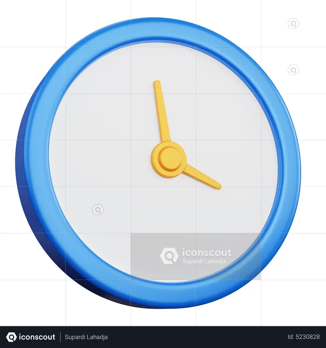 Clock  3D Icon