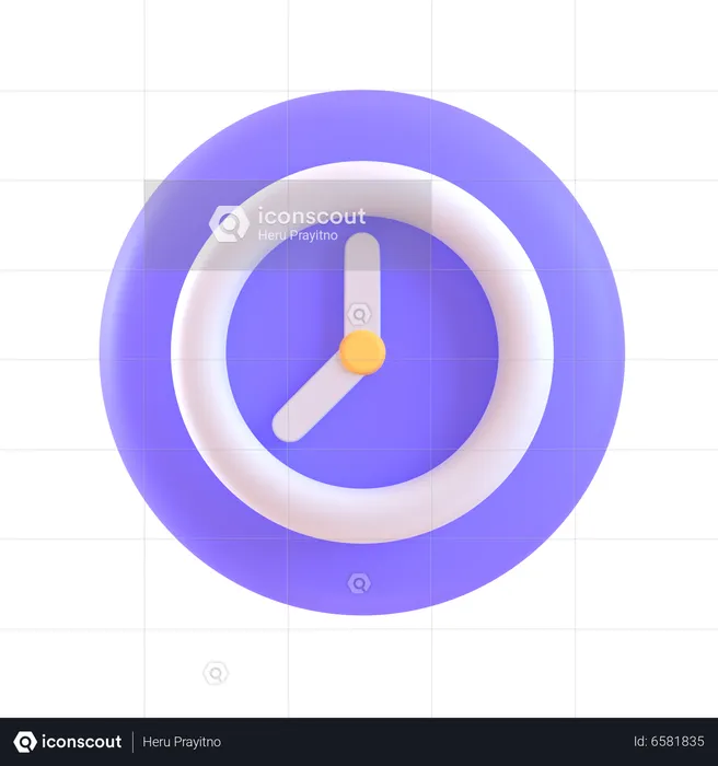 Clock  3D Icon