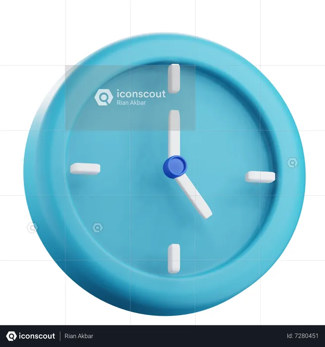 Clock  3D Icon