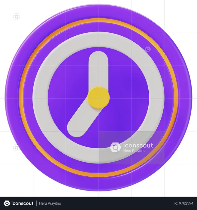 Clock  3D Icon