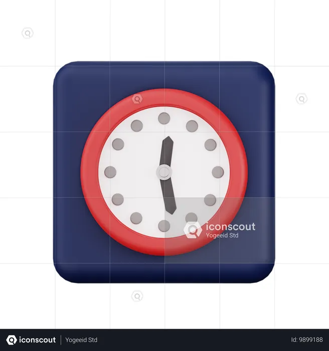 Clock  3D Icon