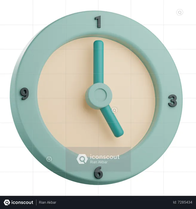 Clock  3D Icon