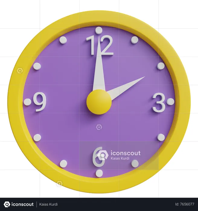 Clock  3D Icon