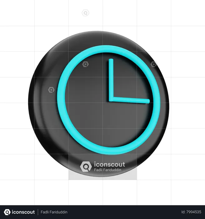 Clock  3D Icon