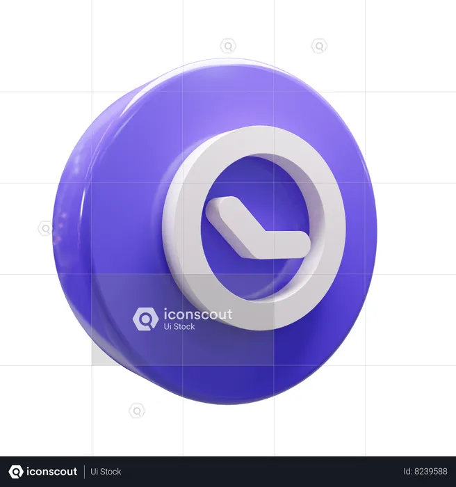 Clock  3D Icon