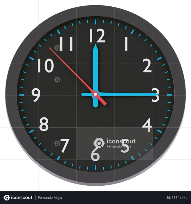 Clock  3D Icon