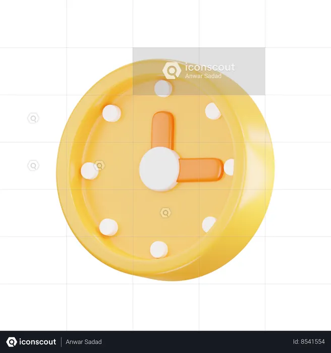 Clock  3D Icon