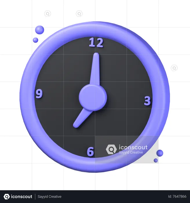 Clock  3D Icon