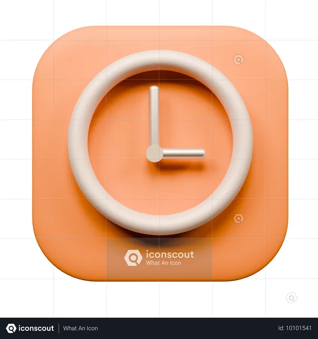 Clock  3D Icon