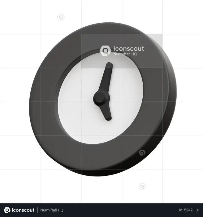 Clock  3D Icon