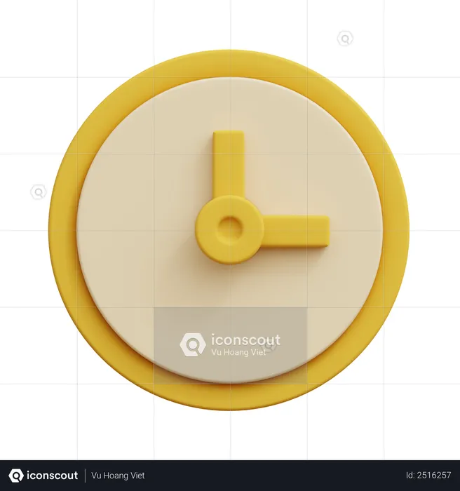 Clock  3D Illustration