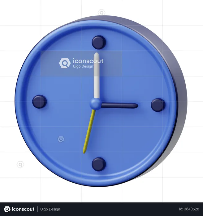 Clock  3D Illustration