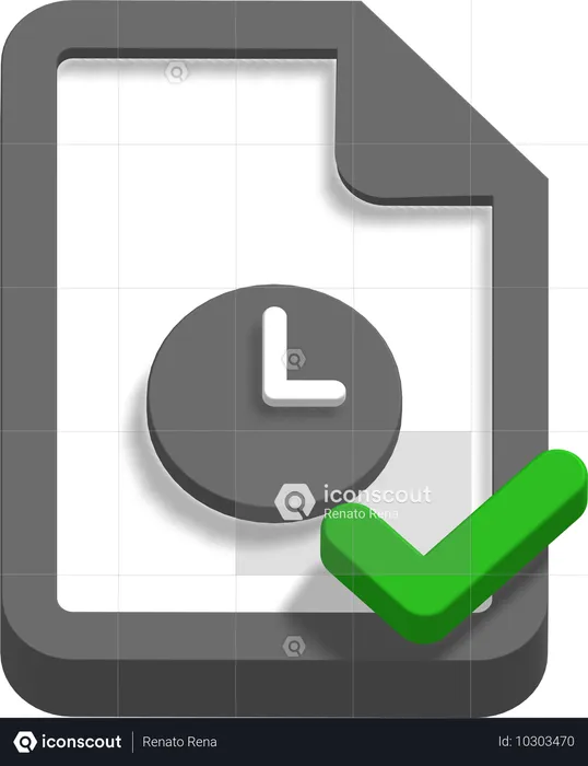 時計承認済み  3D Icon