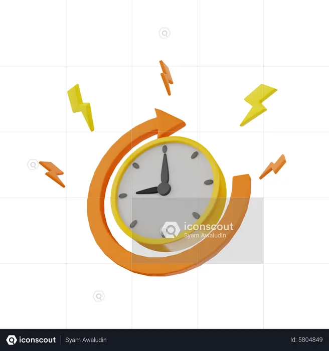 Clockwise  3D Icon