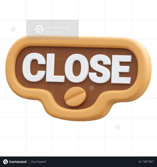 Close Shop  3D Icon