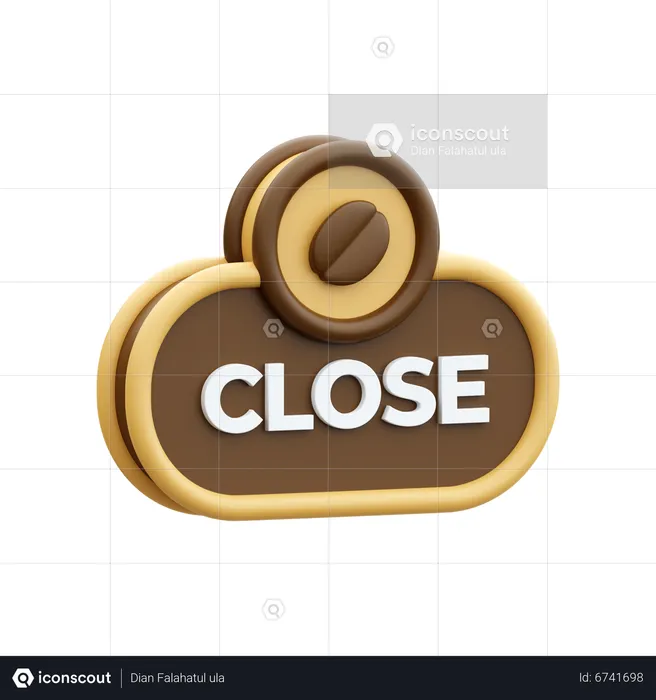 Close Shop  3D Icon