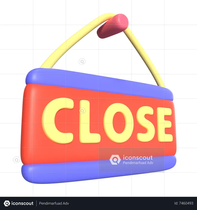 Close Sign  3D Icon