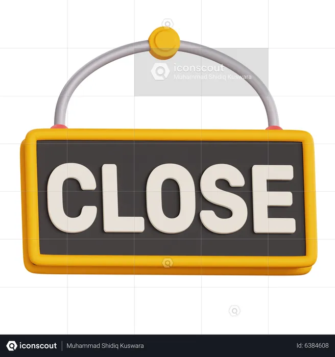 Close Sign  3D Icon