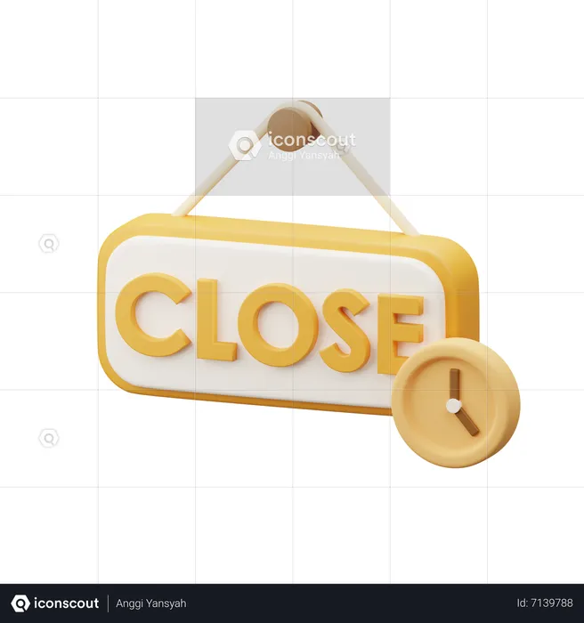 Close Tag  3D Icon