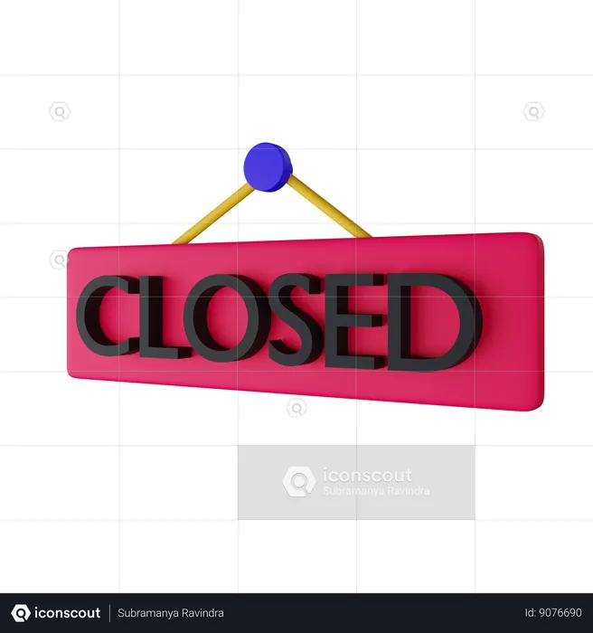 Closed  3D Icon