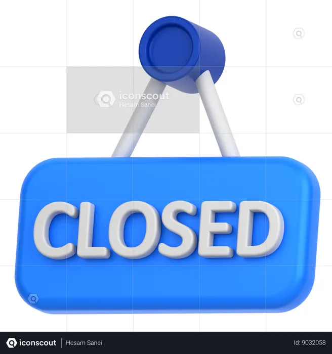 Closed  3D Icon