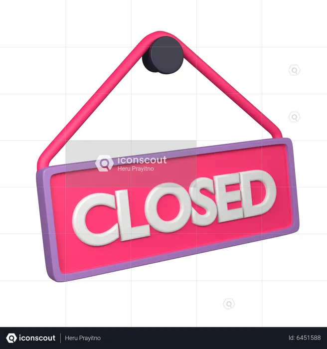 Closed Board  3D Icon