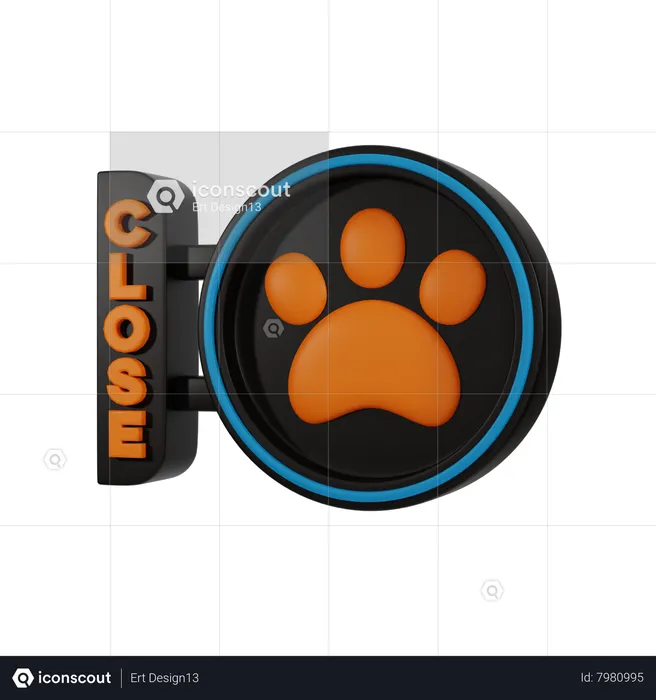 Closed Pet Shop  3D Icon