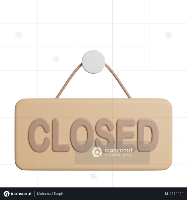 Closed Store  3D Icon