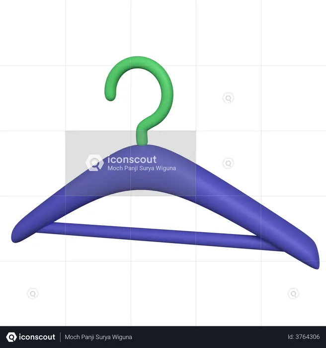Cloth Hanger  3D Illustration