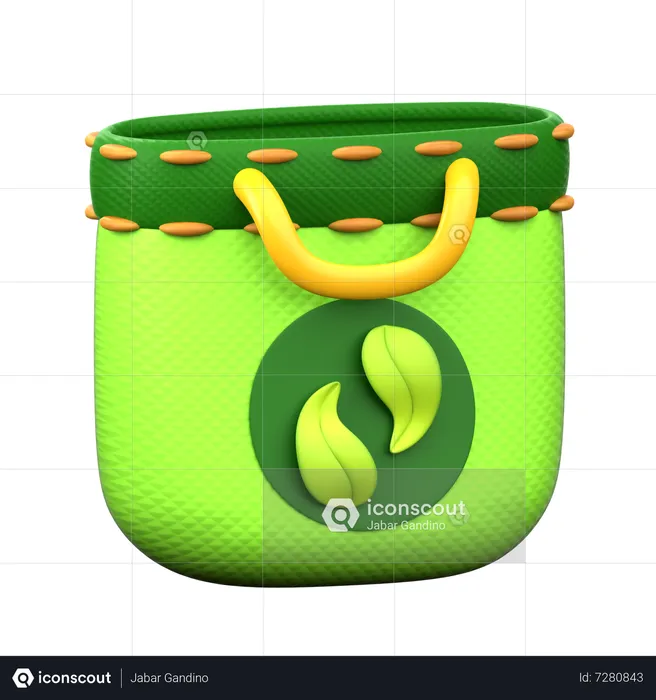 Cloth Shopping Bag  3D Icon