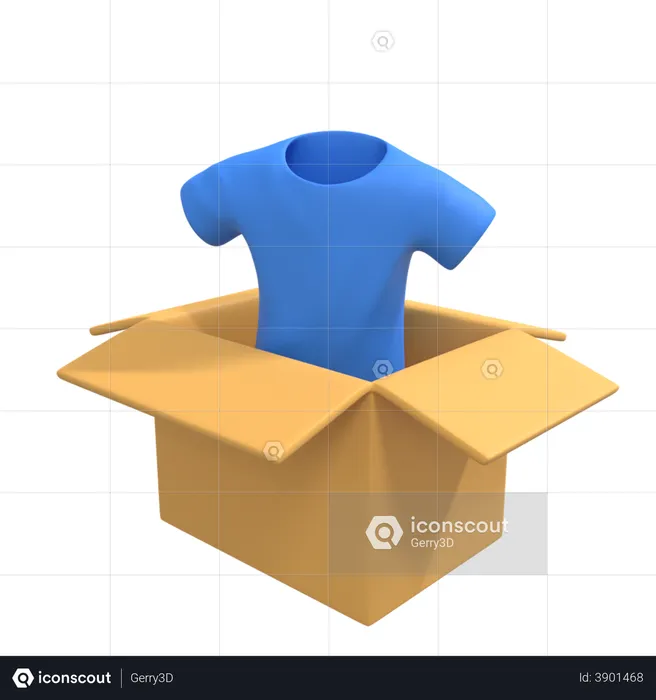 Clothe Delivery  3D Illustration