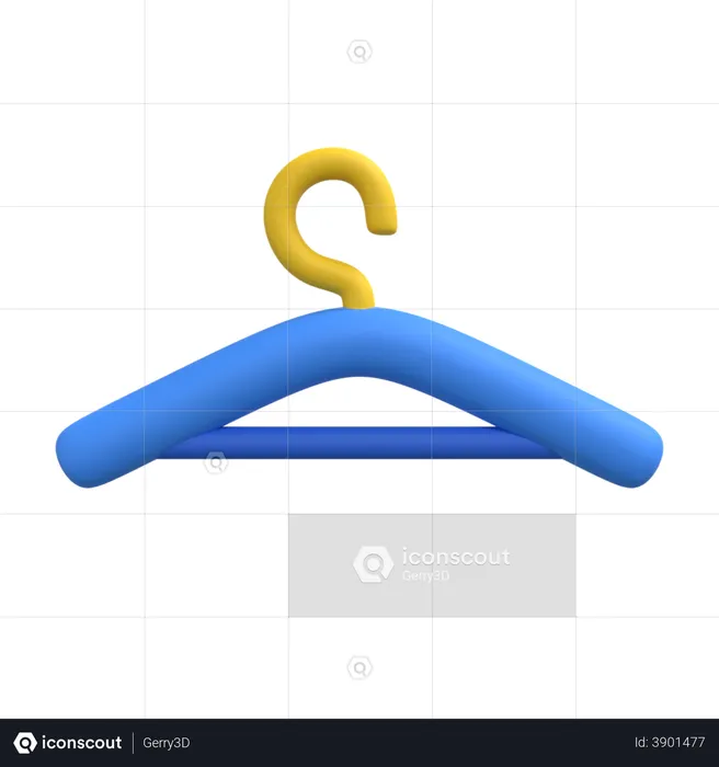 Clothe Hanger  3D Illustration