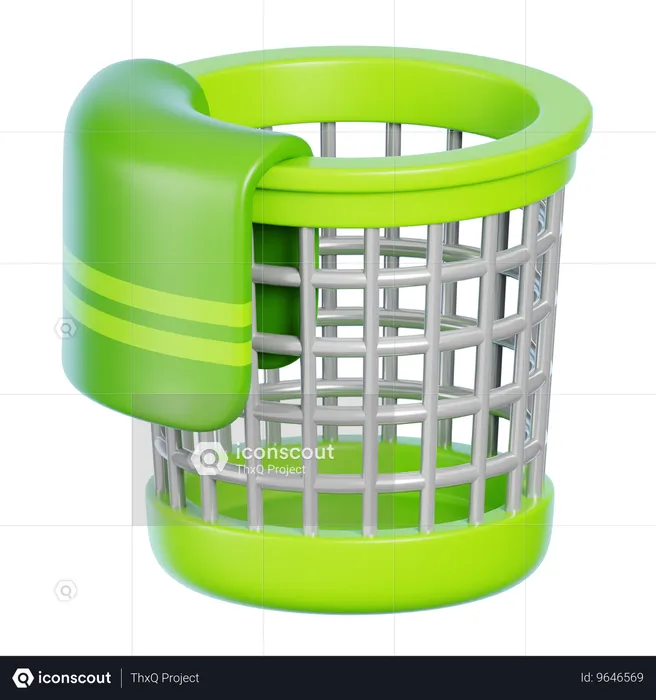 Clothes Bucket  3D Icon