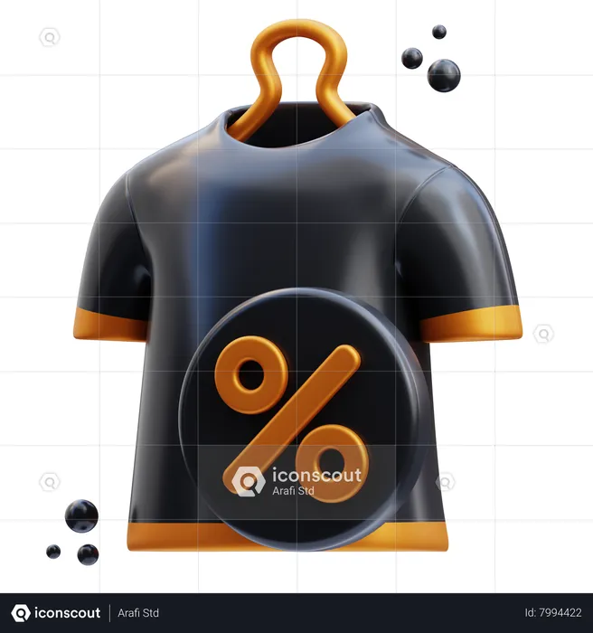 Clothes Discount  3D Icon