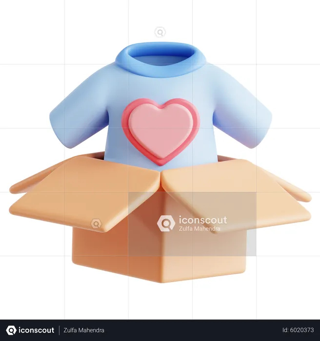Clothes Donation  3D Icon