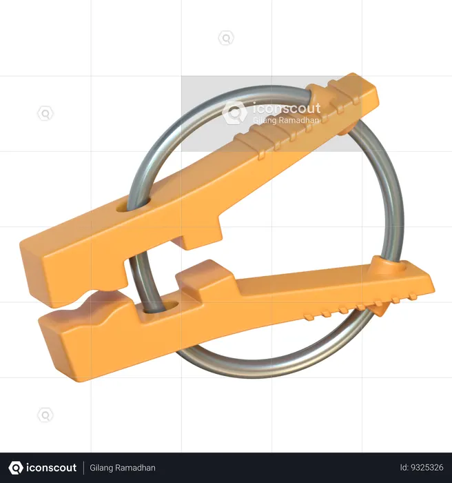 Clothes Peg  3D Icon