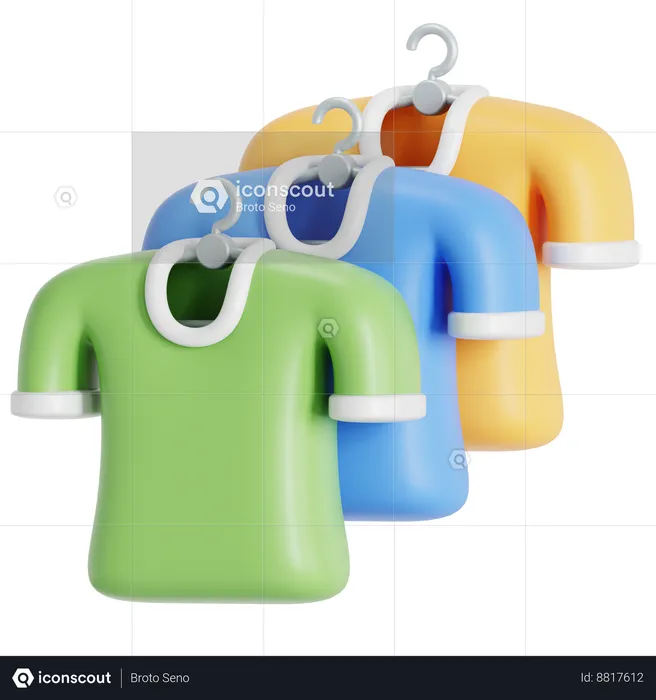 Clothes shopping  3D Icon