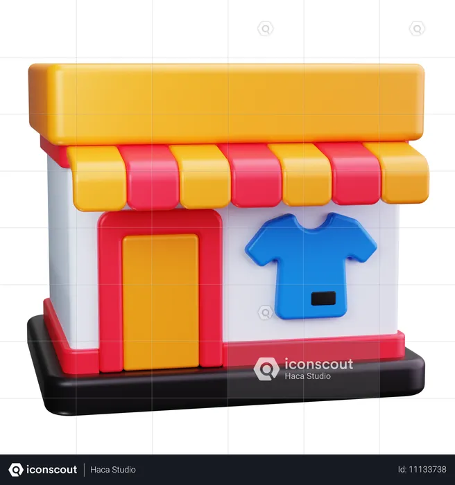 Clothing Store  3D Icon