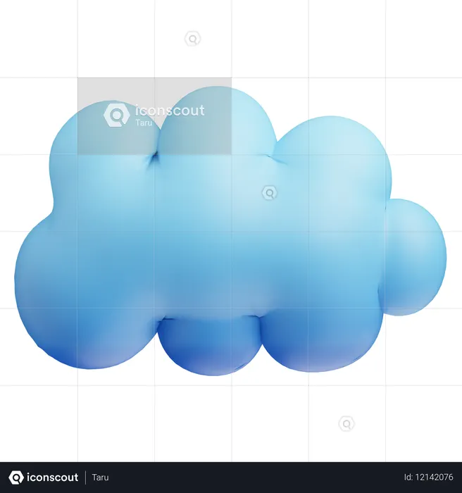 구름  3D Icon