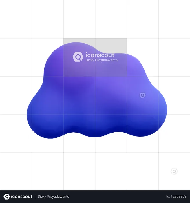 雲  3D Icon