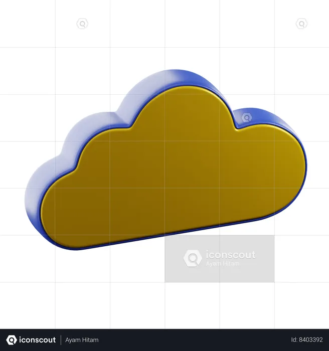 Cloud  3D Icon