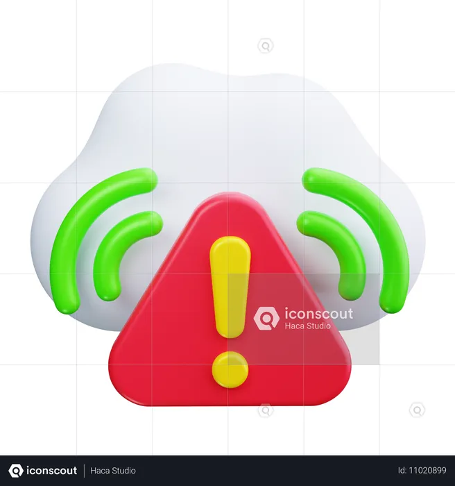 Cloud-Alarm  3D Icon