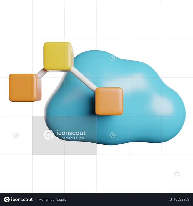 Cloud-Analyse  3D Icon