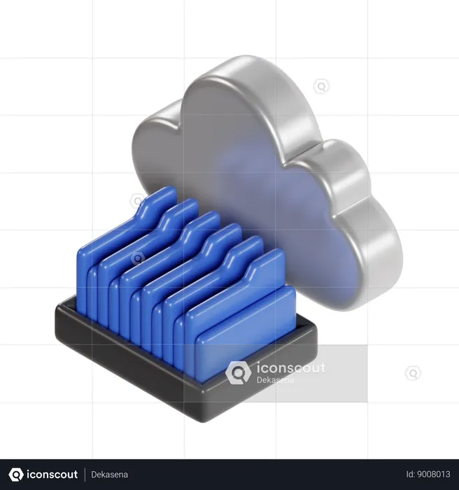 Cloud Archive  3D Icon