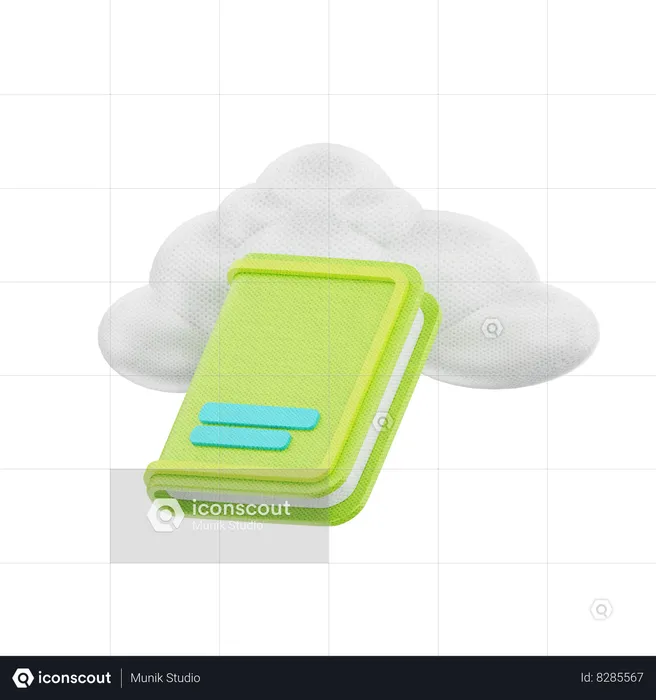 Cloud Book  3D Icon