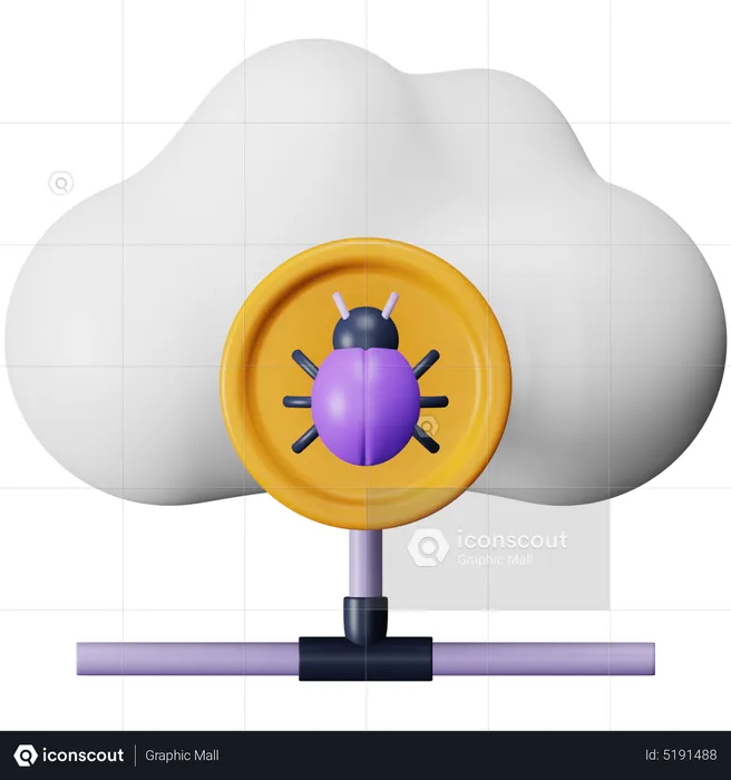 Bug de nuage  3D Icon