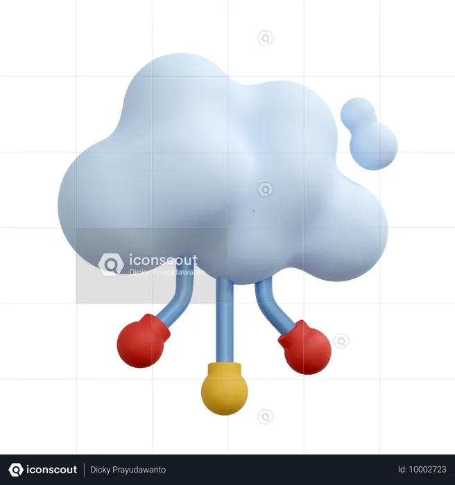 Cloud Computing  3D Icon