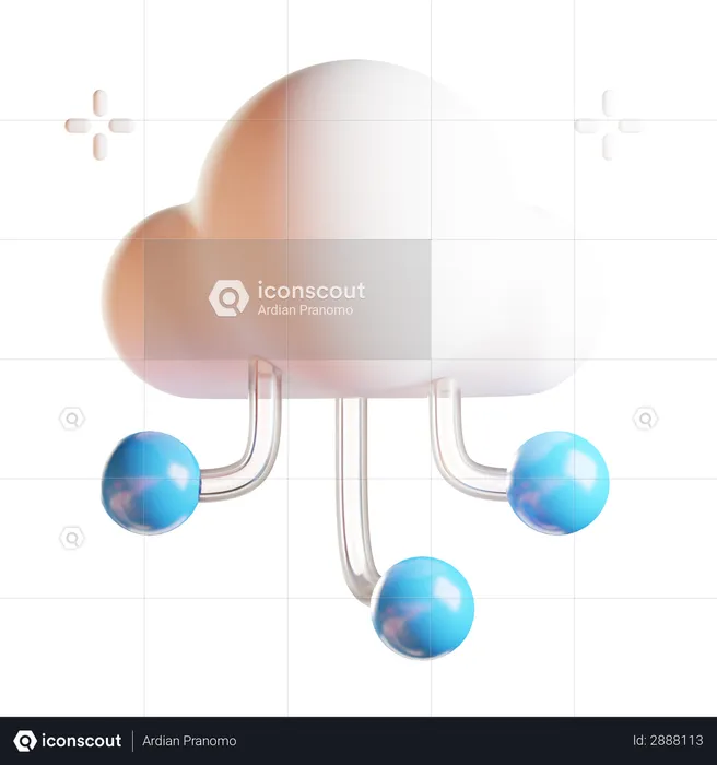 Cloud Computing  3D Illustration
