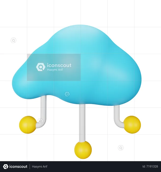 Cloud Computing  3D Icon